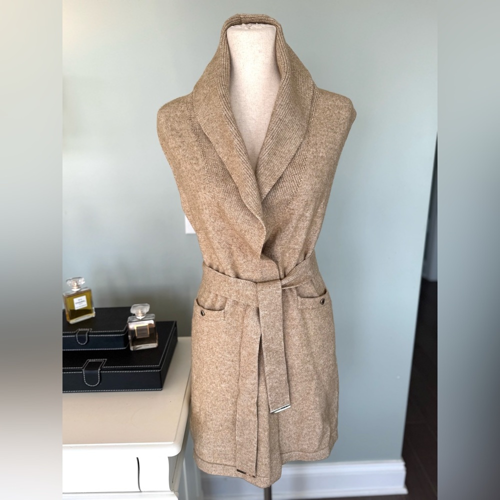 White House Black Market Beige Knit Cardigan - Picture 5 of 16